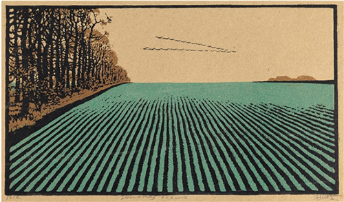 里特维年科（乌克兰） 秋天的田野 17.2×30.2cm 1952年.jpg