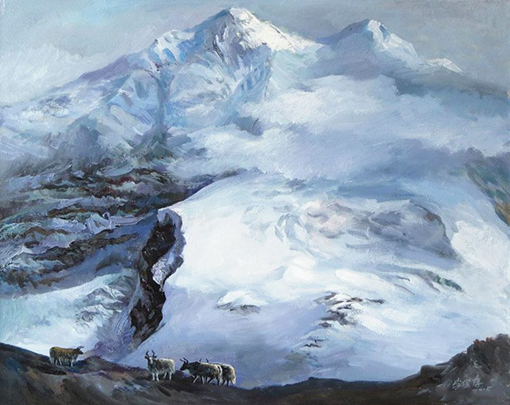 油画作品《冰山之父》规格：110x80cm.jpg
