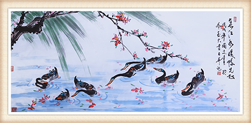 《春江水暖鸭先知》规格：136cmx68cm 价格：50000每平尺.png