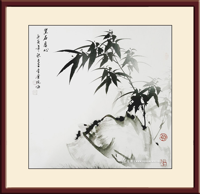 金晓海作品--竹子--尺寸：68cmx68cm-价格：每平尺30000元.jpg