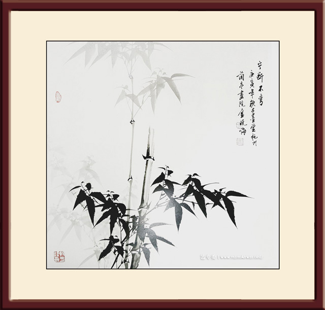 金晓海作品--竹子--尺寸：68cmx68cm--价格：每平尺30000元.jpg