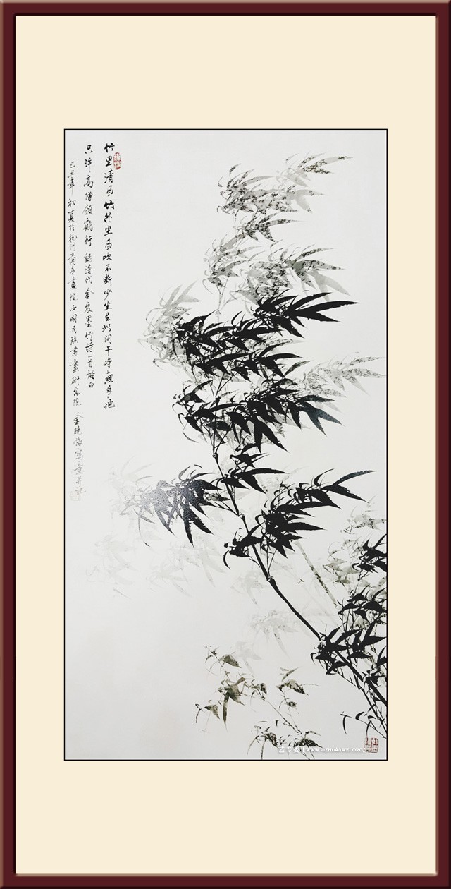金晓海作品-竹子--尺寸：68cmx138cm-价格：每平尺30000元.jpg