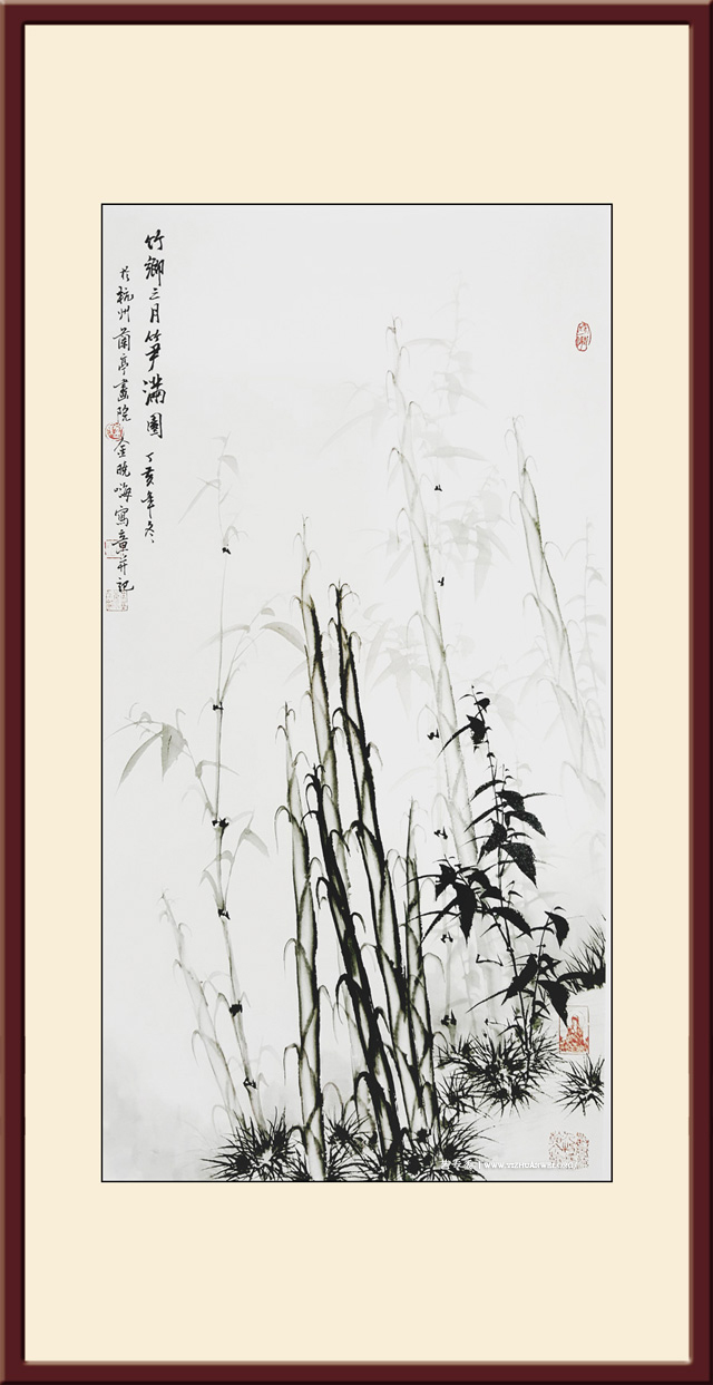 金晓海作品--竹子-尺寸：68cmx138cm-价格：每平尺30000元.jpg