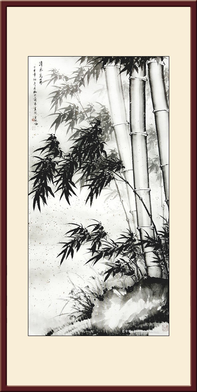 金晓海作品--竹子-尺寸：97cmx176cm-价格：每平尺30000元.jpg