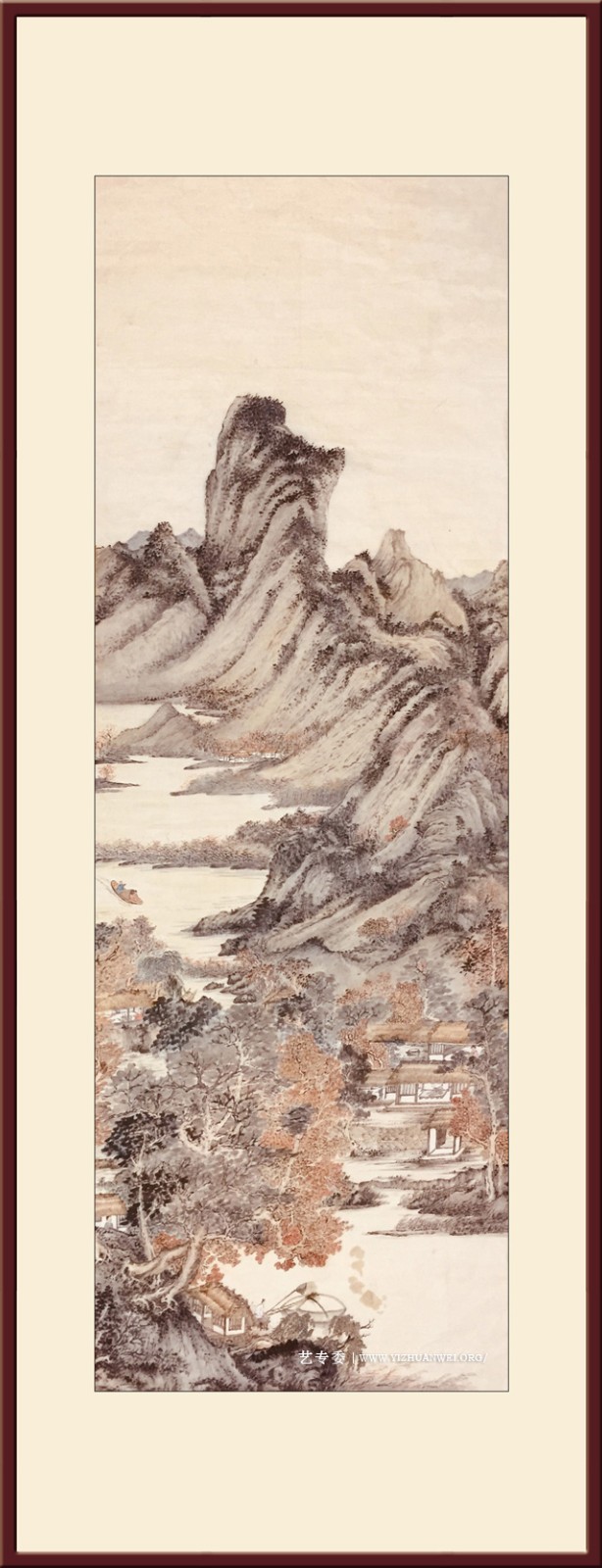 仿元王蒙之《秋山草堂图》规格：70cmx268cm-价格：8000元.jpg