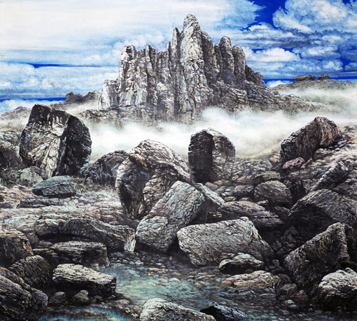 《冠山高秋》100×120cm