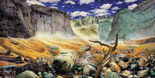 《水壑云天图》240×120cm