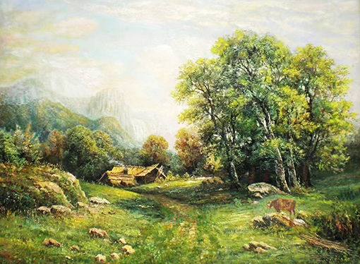 远方的屋 90×120cm 整幅价格：8800元.jpg