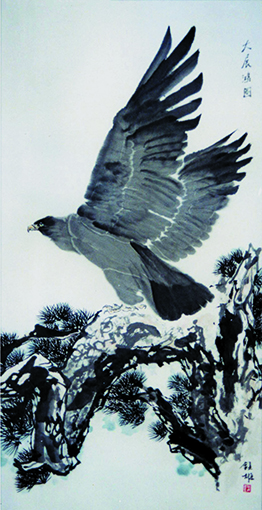 国画《大展宏图》规格：137cmx70cm 价格：每平尺15000元.jpg