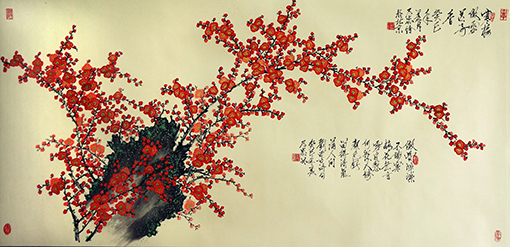 刘乃忠作品2《寒梅傲雪送奇香》规格：四尺整张 价格：每平尺20000元.jpg
