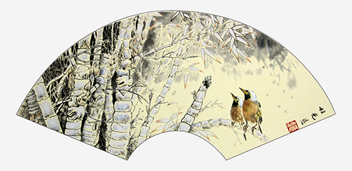 《竹报平安》扇面.jpg