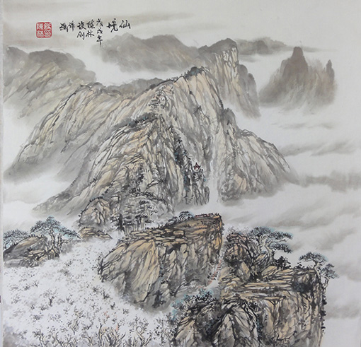 仙境(4尺对开)画家陈林设原创,禁止抄袭.jpg