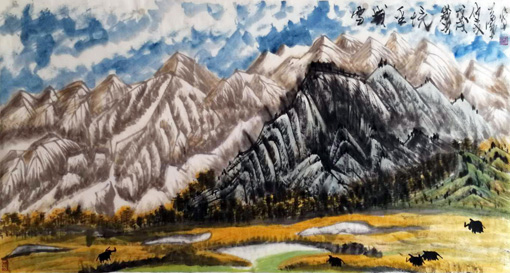 1547623880103452.jpg 杨涛作品1《雪域圣境》186x98cm.jpg