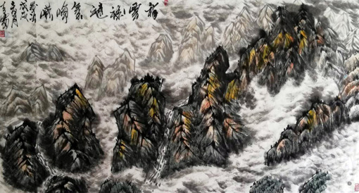 1547623921109924.jpg 杨涛作品6《祥云叆靆气峥嵘》186x98cm.jpg