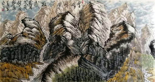1547623930121104.jpg 杨涛作品7《雪峰峥嵘何壮哉》186x98cm.jpg