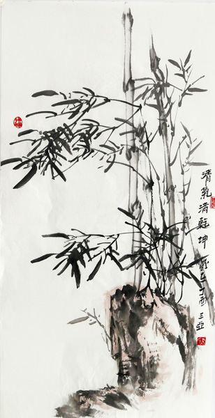1547691542587469.jpg 袁锦标作品7 墨竹,100x50cm  2017年.jpg