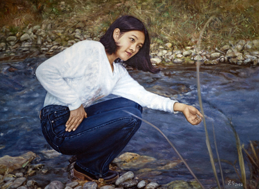 巴古作品6《约定》布面油画  200x150(cm).jpg