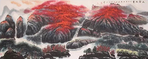大壑秋色  260×100cm.jpg