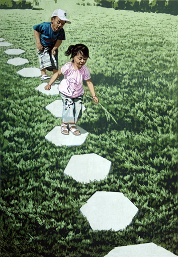 版画《起步》92×64cm  2010.JPG