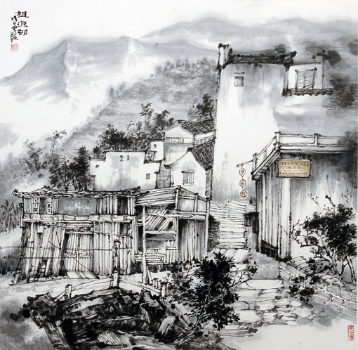 祖源村  68x68cm.JPG