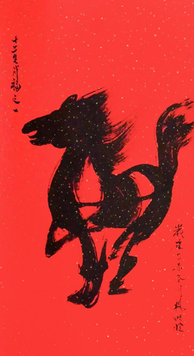 杨皓暄作品《马》规格：136cmx69cm.jpg