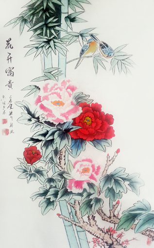 付玉法作品《花开富贵》规格：138cmx69cm.jpg