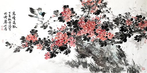 李诗鸿作品《高情远致》规格：138cmx69cm.jpg