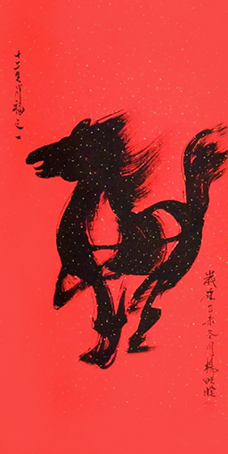 杨皓暄作品《马》规格：136cmx69cm.jpg