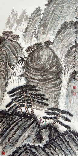春山访友图。138x68cm.jpg