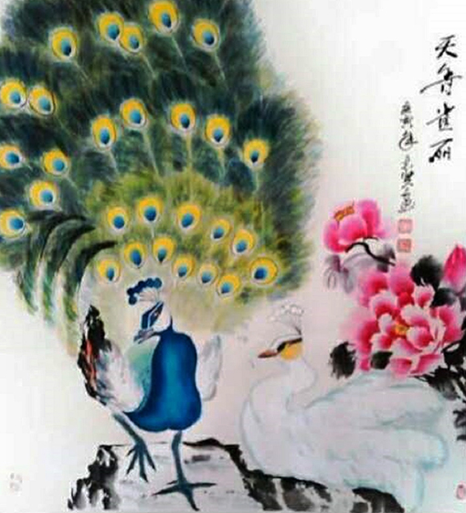 陈志贤子容作品7《天香雀丽》.jpg