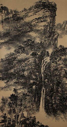 蔡春芳作品《秋野田畴盛》规格：175cm × 94cm.JPG