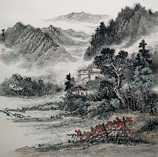 温世奇作品《家山》规格：68cmx68cm.jpg