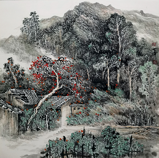 温世奇作品《乡情》规格：68cmx68cm.jpg