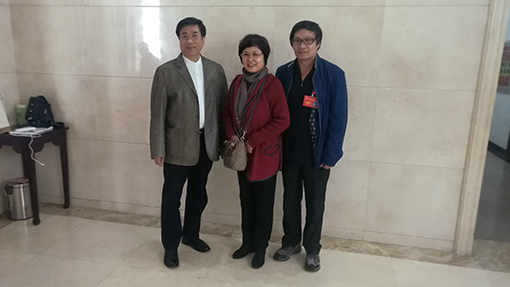 刘砚军老师与中国书协理事张继、中国文联社团办主任周雪静合影.JPG