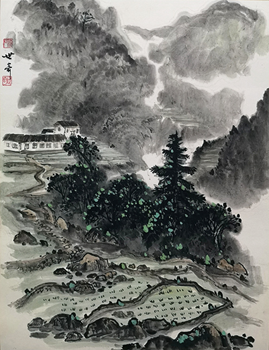 温世奇作品《山韵》规格：48cmx68cm.jpg