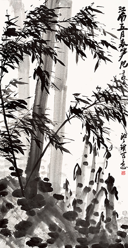 沈子琪作品《江南五月春笋肥》规格：139cmx70cm.jpg