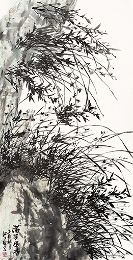 沈子琪作品《满谷幽香》规格：139cmx70cm.jpg