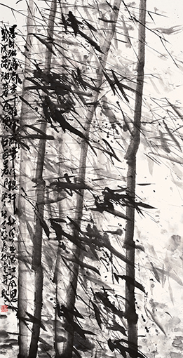 沈子琪作品《竹影潇湘》规格：139cmx70cm.jpg