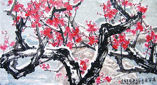 刘万恭作品1《高节图》180×97cm.jpg
