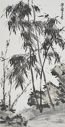 沈子琪作品《风雨洒秋》规格：138cmx70cm.jpg