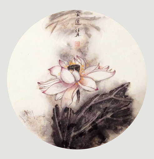 任冉作品《爱莲》规格：36cmx36cm.jpg