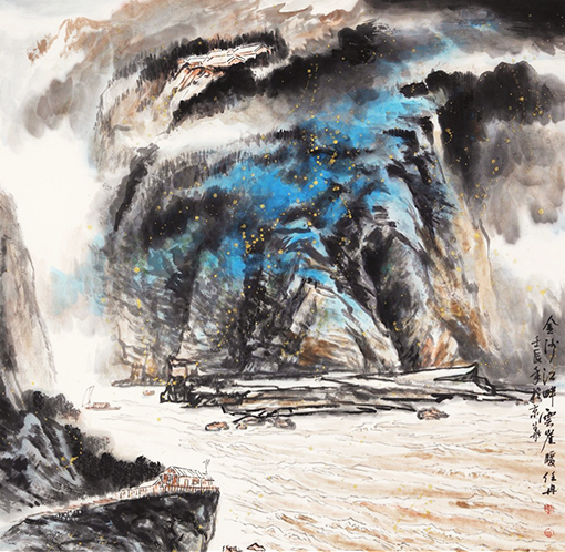 任冉作品《金沙江畔雲崖暖》规格：68cmx68cm.jpg