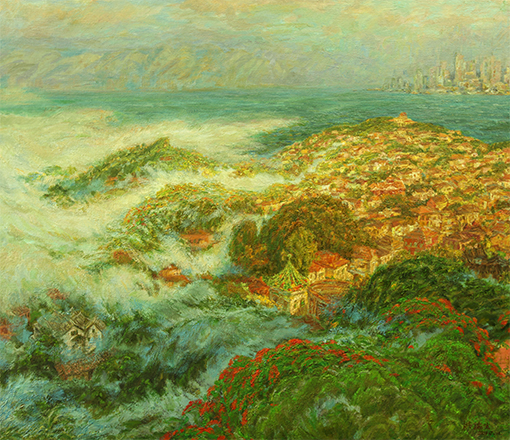 《雾从海上生》87cmx100cm 油画 2010年 洪瑞生.jpg