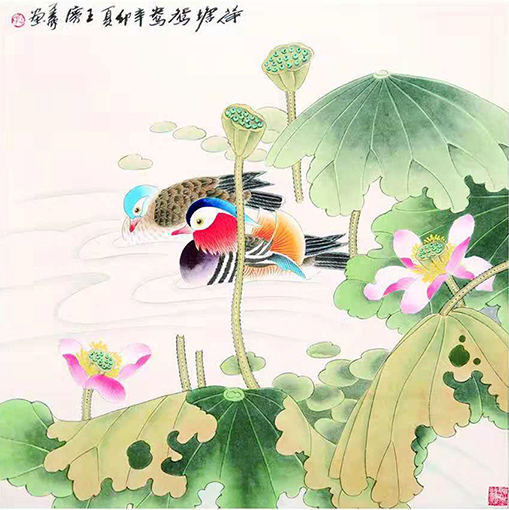荷塘鸳鸯.jpg