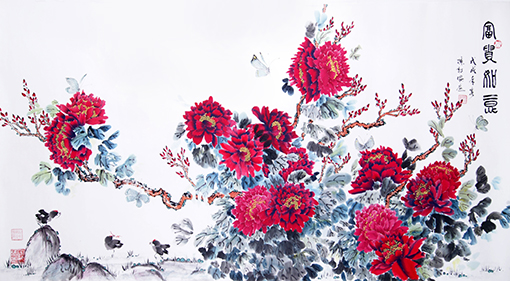 陈朝晖作品《富贵如意》规格：179cmx96cm(2018年作）.jpg
