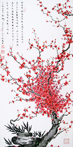 陈朝晖作品《红梅》规格：68cmx137cm(2017年作）.jpg