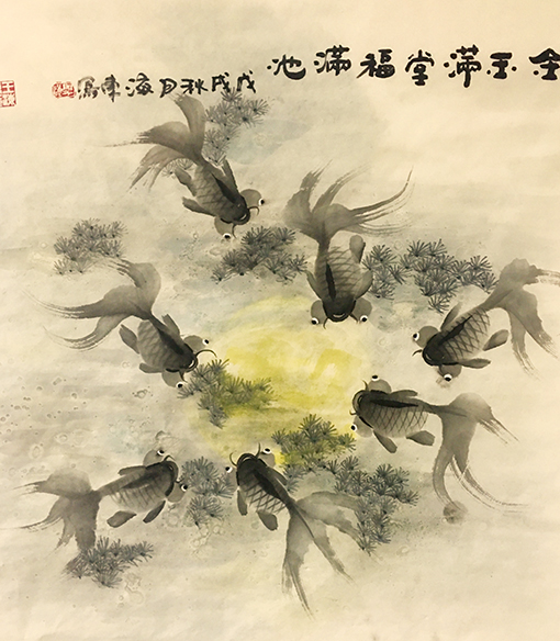 《金玉满堂福满池》 规格：70x69cm 价格：6000元一幅.jpg