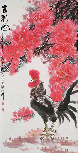 《吉利图》 规格：130x68cm 价格：3000元一幅.jpg