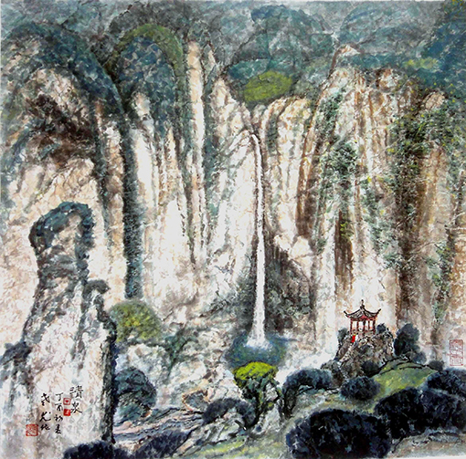 《清泉》规格： 68x69cm   价格：面议.JPG