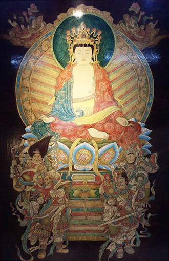 漆画作品《佛像》 150cmx110cm 2016年.jpg